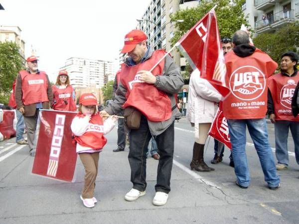 Manifestación contra los recortes en Zaragoza