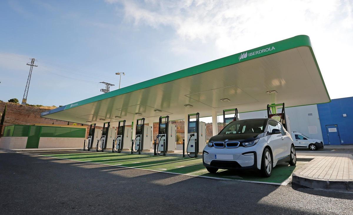 Estación de recarga de Iberdrola.