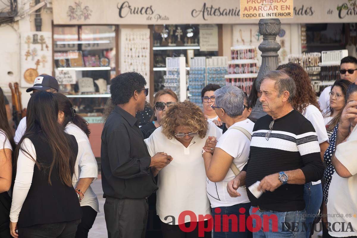 Imágenes del funeral en Caravaca de algunas de las víctimas del incendio en las discotecas de Murcia