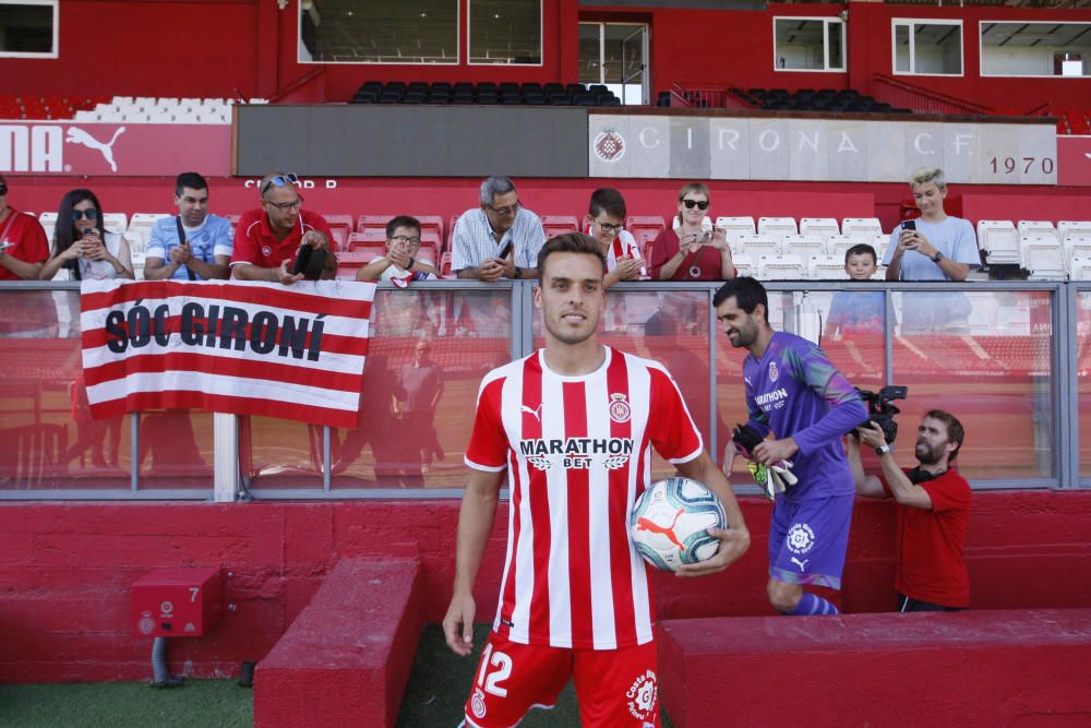 Presentació a Montilivi d''Asier Riesgo i Brian Oliván