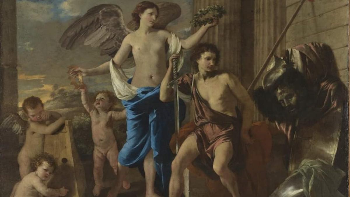 Una imagen de la obra 'El triunfo de David', de Nicolas Poussin.
