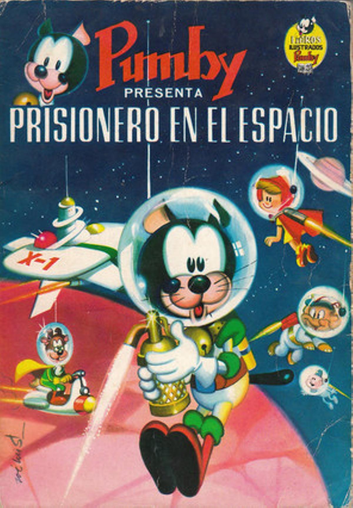 Portada d’un còmic del gat {’Pumby}’. Portada d’un còmic del gat {’Pumby}’.