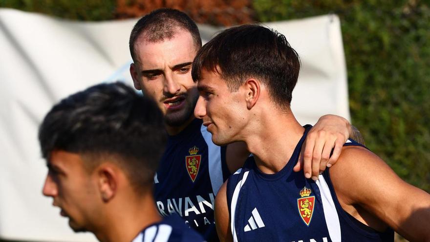 Pau Sans, entre algodones, única ausencia en el entrenamiento del Real Zaragoza