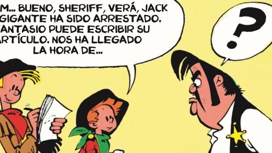 Spirou, en una de les seves aventures a mans de Franquin.