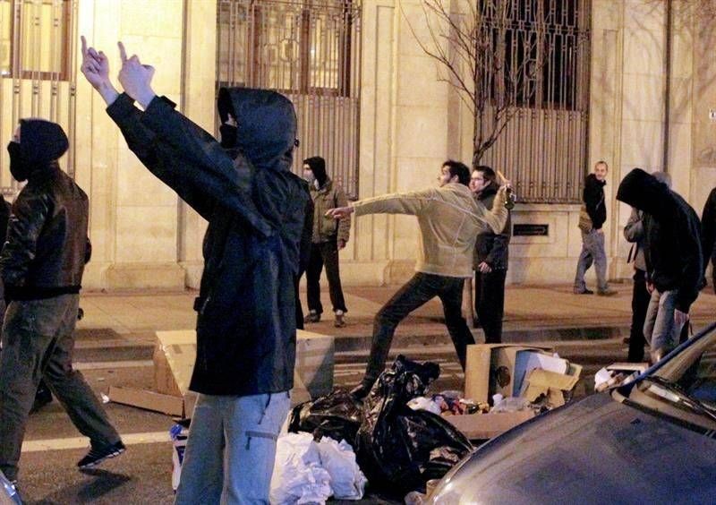 Fotogalería de los incidentes en Zaragoza