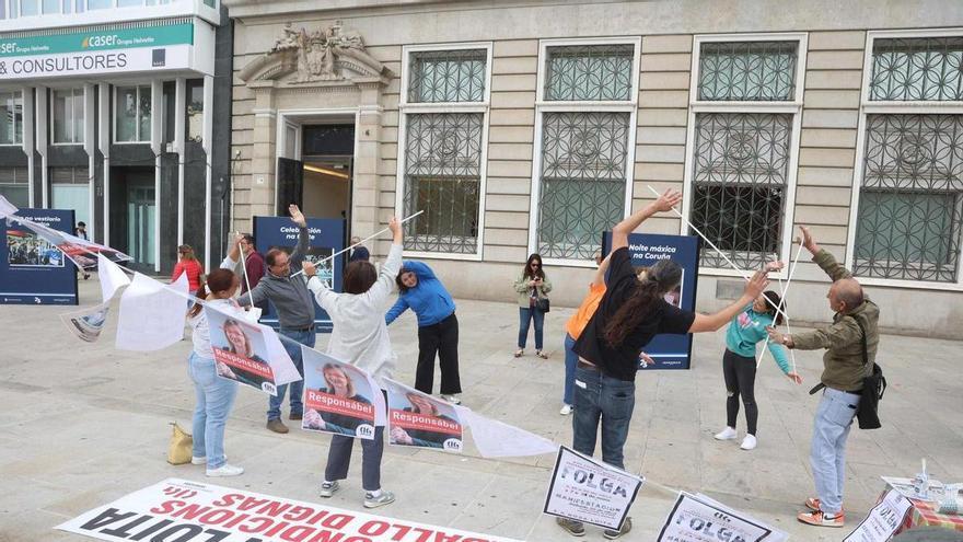 Gimnasia terapéutica reivindicativa en el Obelisco