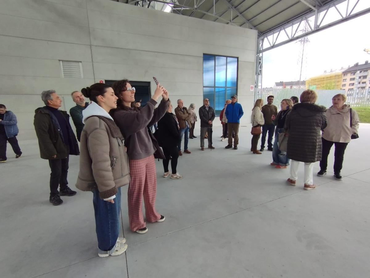 La visita a la zona exterior.
