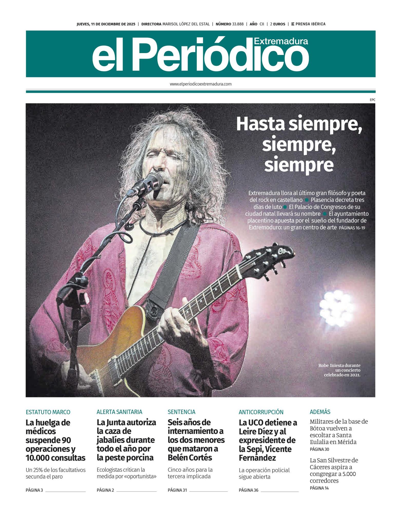 Consulta la portada correspondiente al día 11 de diciembre de 2025