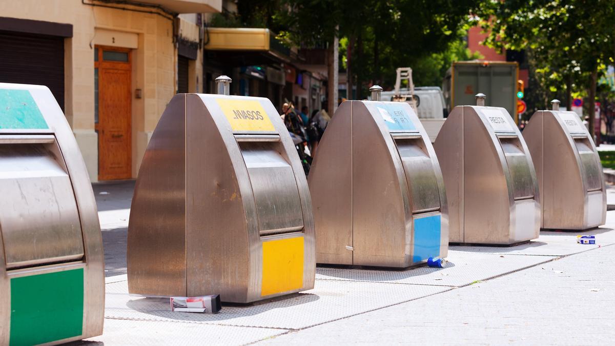 Contenedores de reciclaje