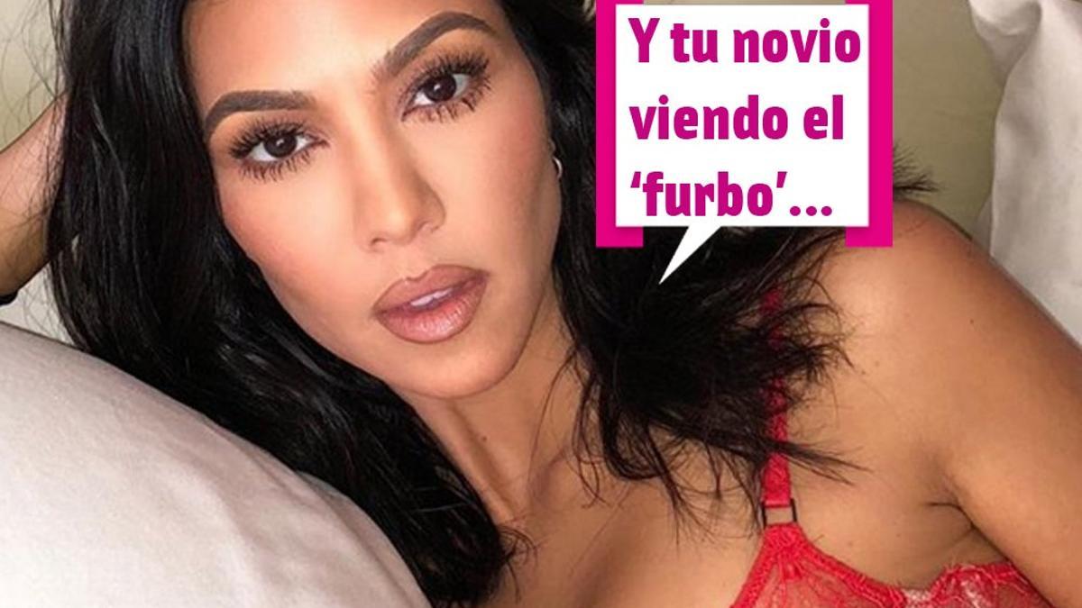 Kourtney Kardashian nos restriega a su chico