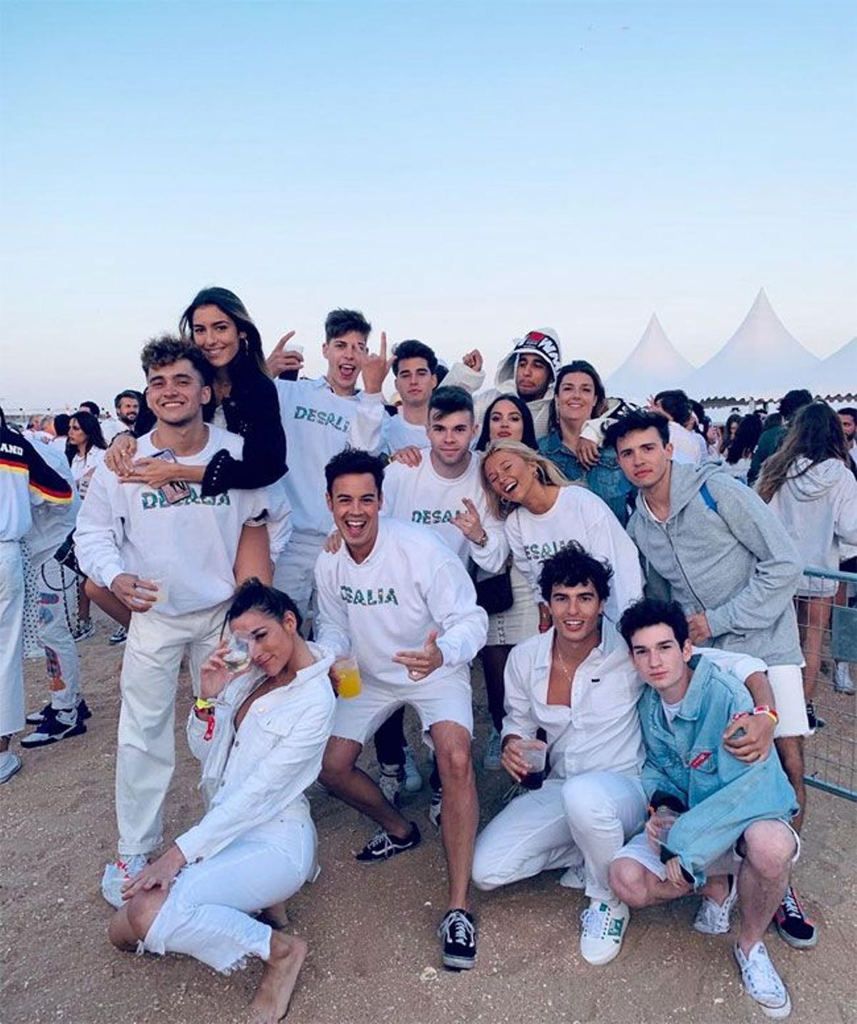 'Influencers' en la fiesta ibicenca