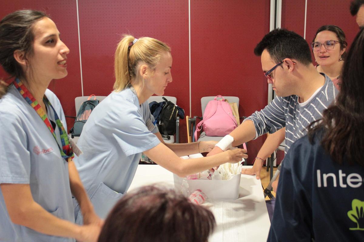 Talleres celebrados hoy en el Hospital Universitario del Vinalopó