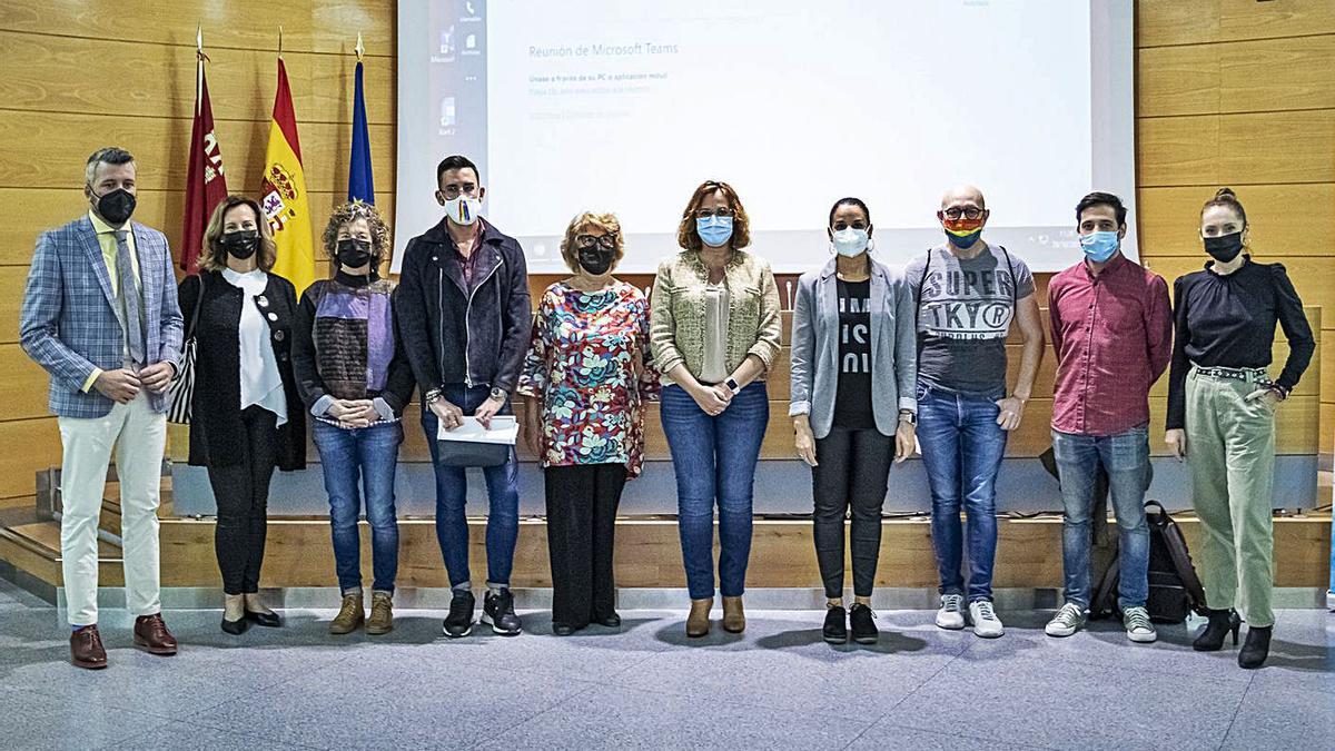 Ayer se celebró el segundo pleno del Observatorio LGTBI de la Región de Murcia. | ABEL F.ROS\CARM