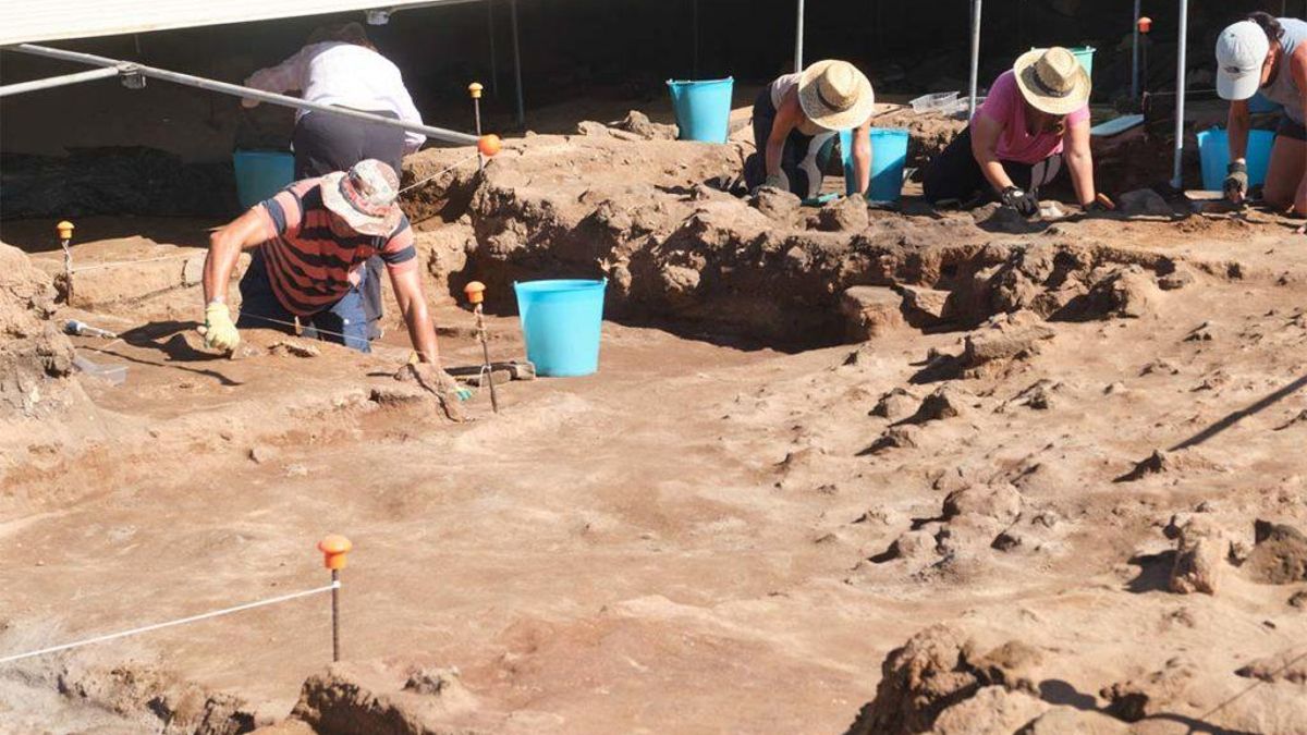 Trabajos de excavación.