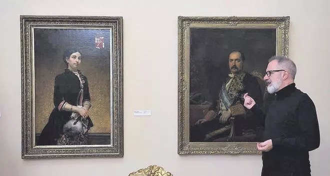La exposición «Los últimos marqueses» pone rostro a los originarios moradores del pazo de Castrelos