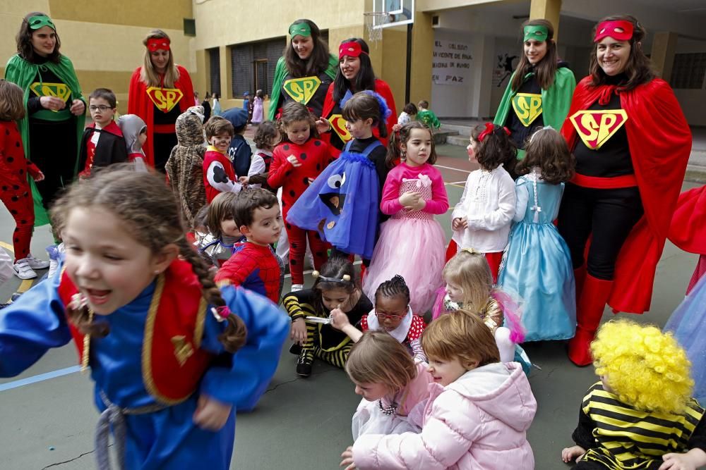 Antroxu en los colegios de Gijón