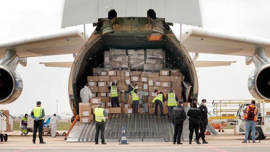 Un quinto avión con material sanitario llega en las próximas horas a la Comunidad