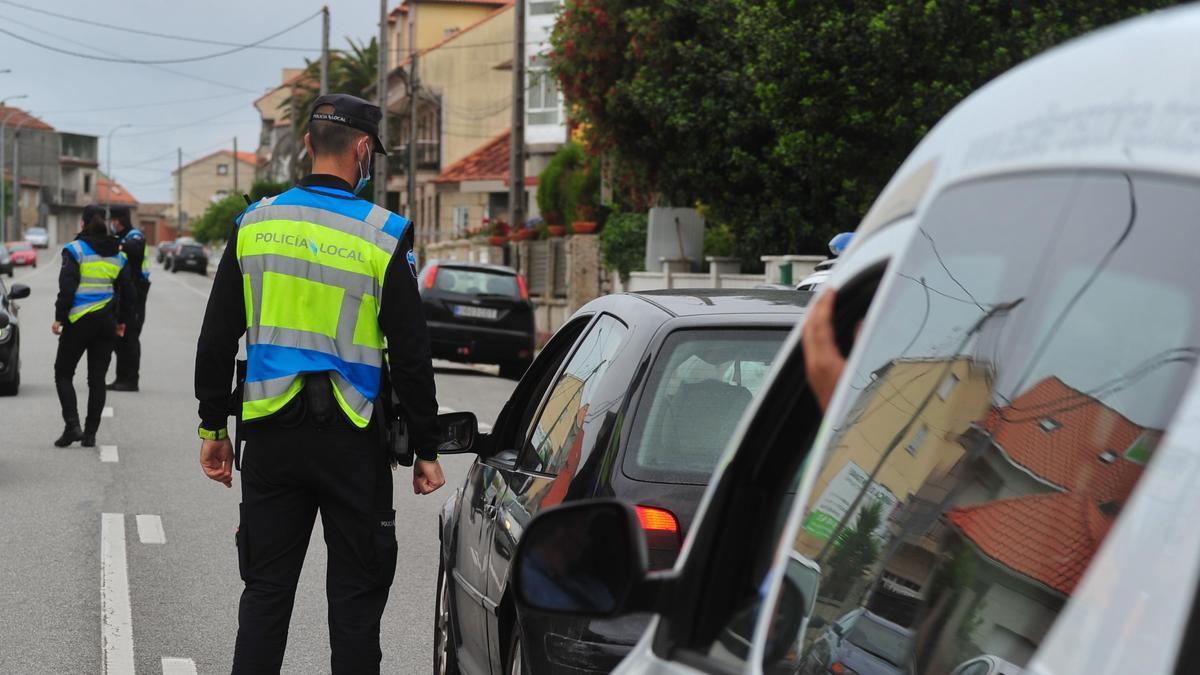 Una fotografía de archivo de un control policial