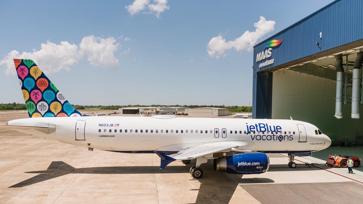 Un avión de la compañía JetBlue como los que conectarán La Habana con Boston.