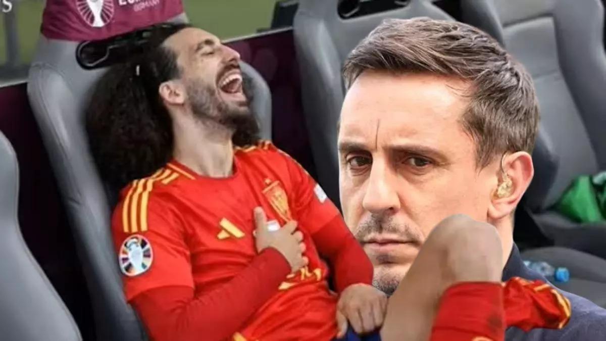 El zasca de Cucurella a Gary Neville