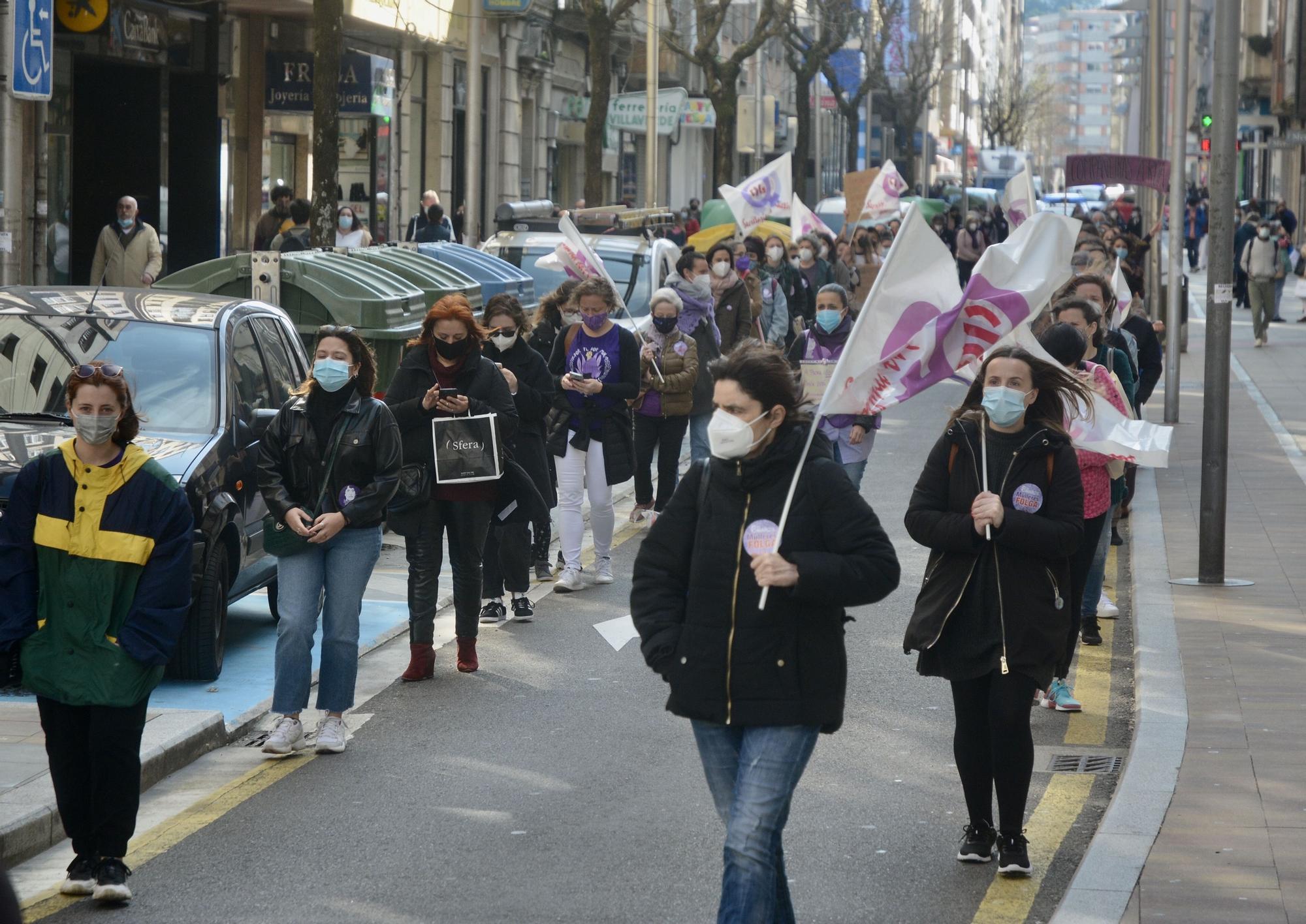 Día de la Mujer: el violeta toma la calle con medidas anticovid