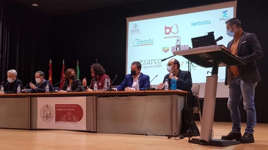 Una de las conferencias del primer foro en la Politécnica de Zamora