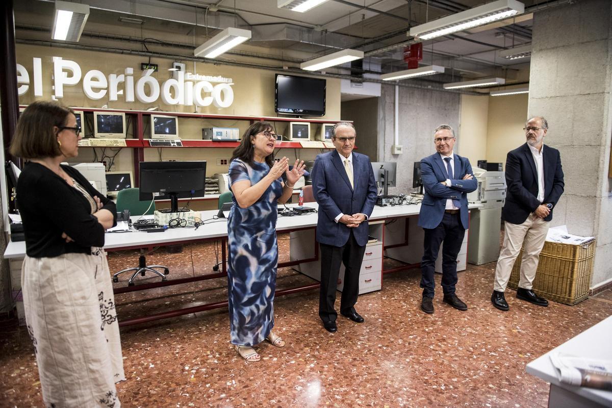 Marisol López del Estal, actual directora de El Periódico Extremadura, en su toma de posesión.