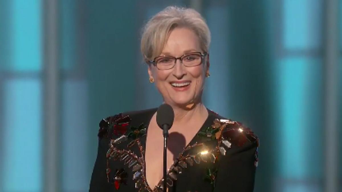 Meryl Streep li va dedicar diversos dards a Donald Trump sense anomenar-lo ni una vegada en el seu discurs dels Globus d’Or 2017.