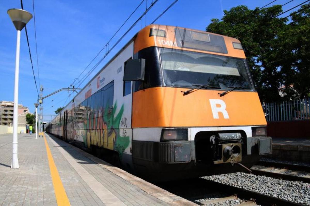 Un tren de Rodalies de lR4