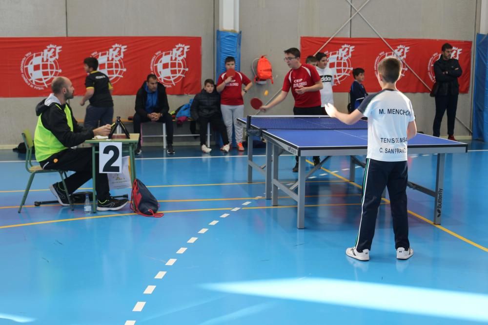 Final de tenis de mesa de Deporte en Edad Escolar