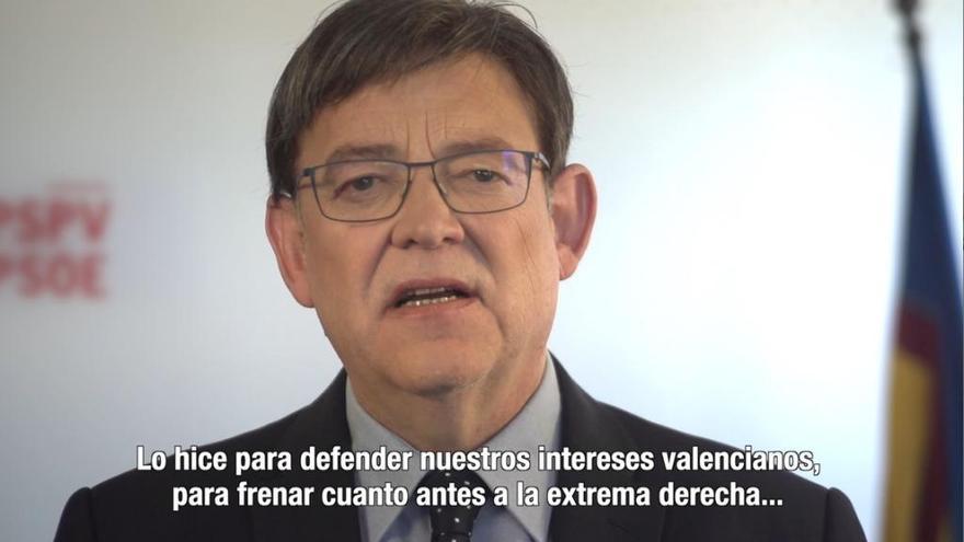 Puig agita el avance de la ultra derecha para activar a la militancia en una vídeo-carta