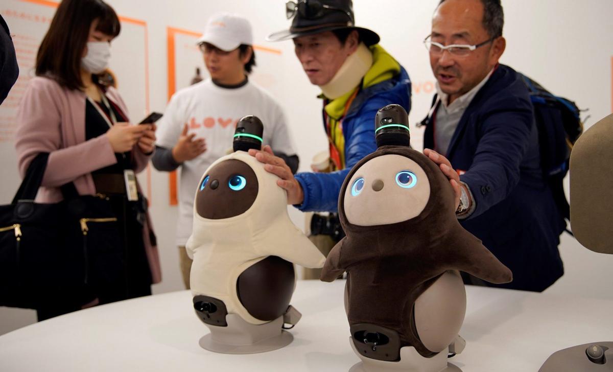 Presentación de robots domésticos en Japón, en 2018.