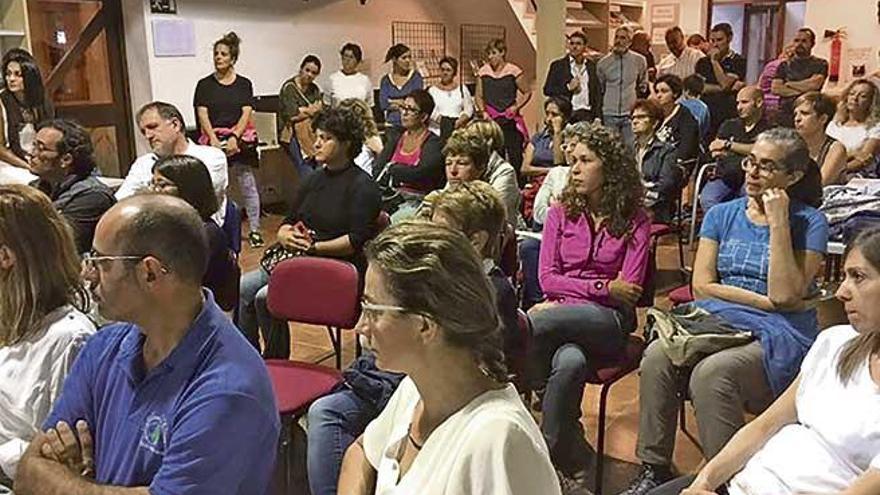 Imagen de la asamblea celebrada en Porreres donde se aprecia una extraordinaria participación.