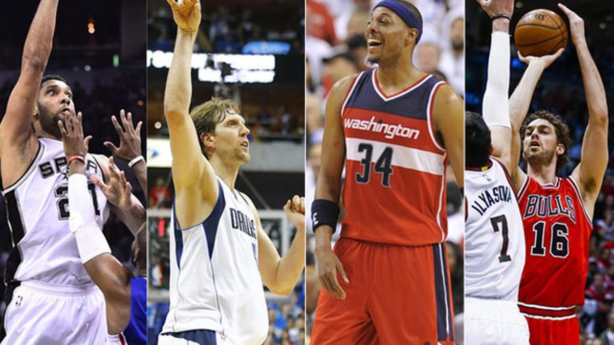 Tim Duncan, Paul Pierce, Dirk Nowitzki y Pau Gasol han arrancado con fuerza el Playoff NBA