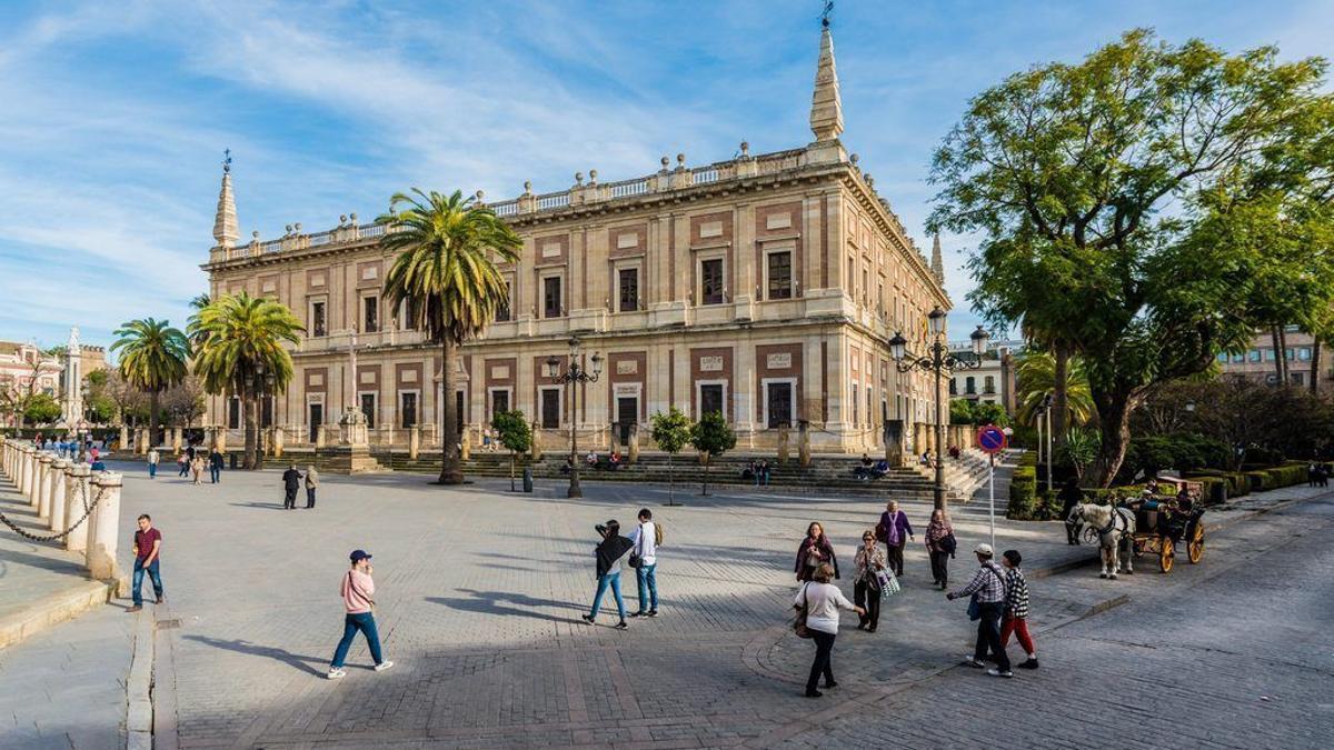 Imagen panorámica de Archivo de Indias, en Sevilla.