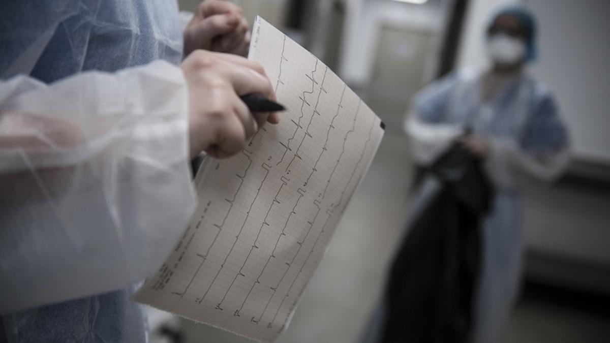 Imagen de archivo de un electrocardiograma.