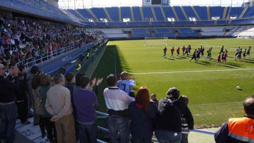 El pasado año, el Málaga también abrió las puertas al público para el primer entrenamiento del año. En esa ocasión, fue en la Rosaleda