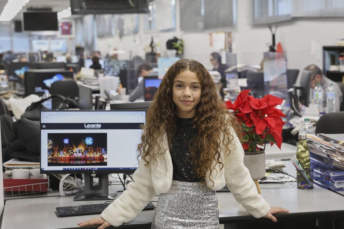 Sandra Valero, en la redacción de Levante-EMV.