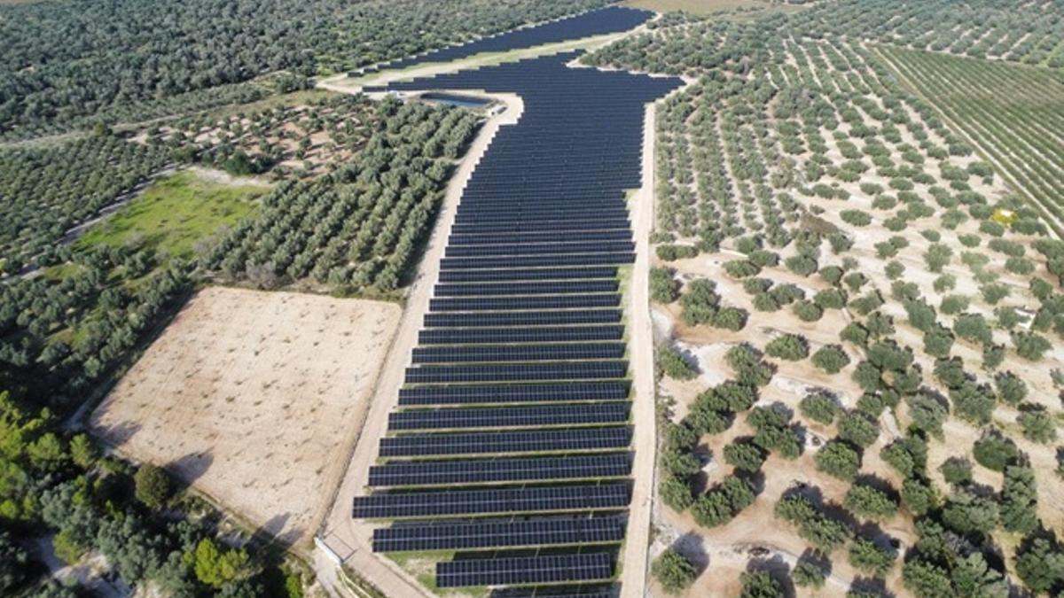 El parque fotovoltaico de Els Valentins.