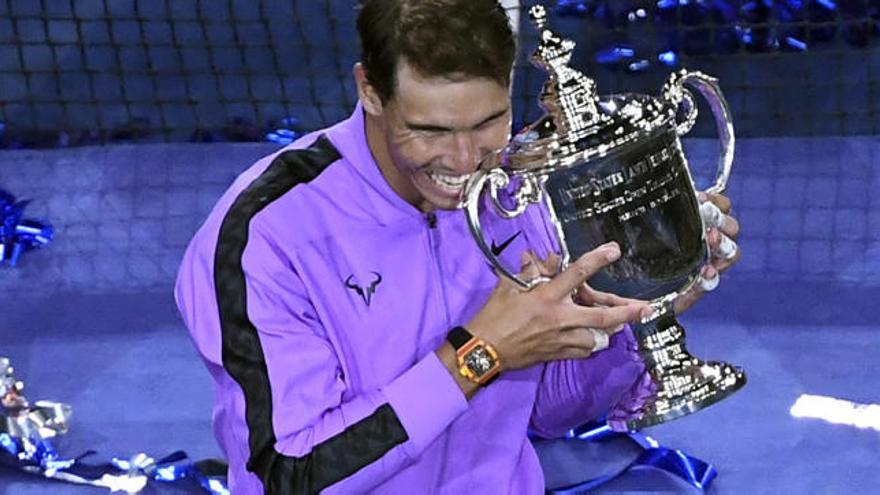 Rafa Nadal tras ganar el US Open