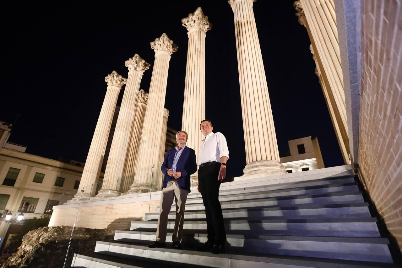 El Templo Romano estrena su nueva iluminación