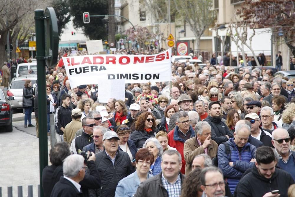 Manifestación por unas pensiones dignas en Murcia