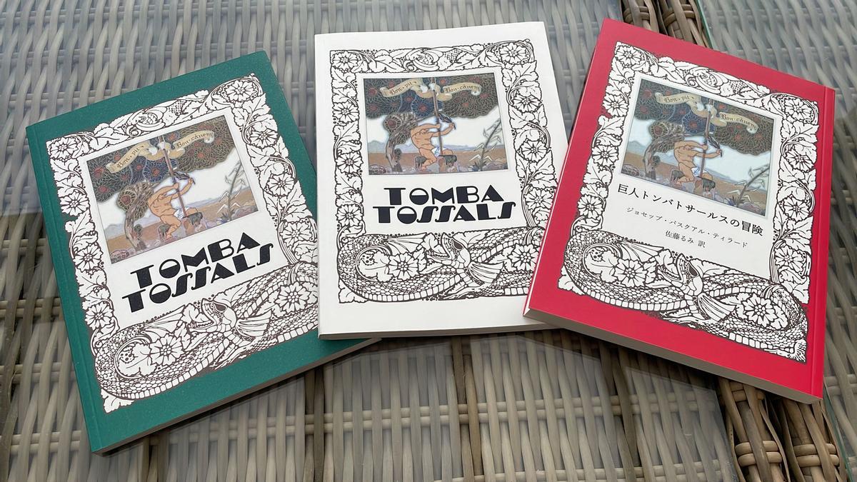 Ediciones en valenciano, castellano y japonés del 'Tombatossals'.