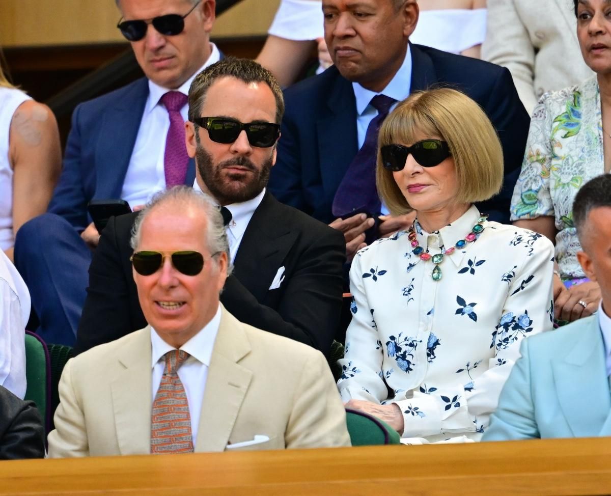 DESDE ANNA WINTOUR A TOM FORD NUMEROSOS FAMOSOS EN LA SEMIFINAL DE WIMBLEDON