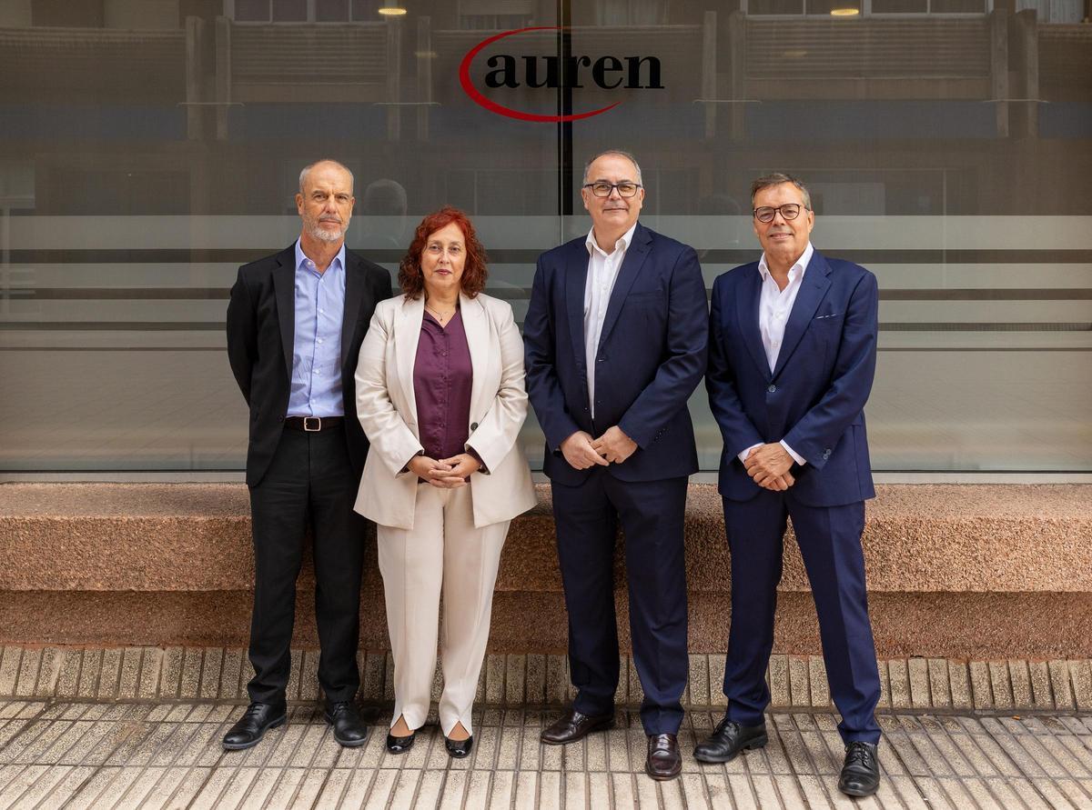 De izq a derecha: Ruperto Casañas, Ángeles Diaz, Juan Francisco Campo y Javier Betancor, socios de Auren en Canarias