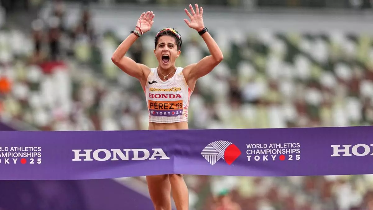 María Pérez gana dos oros en los Mundiales de Atletismo en Tokio: "Españoles, tenemos otra medalla"