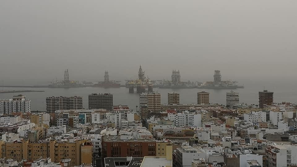 Calima en Gran Canaria y Tenerife (28/03/18)