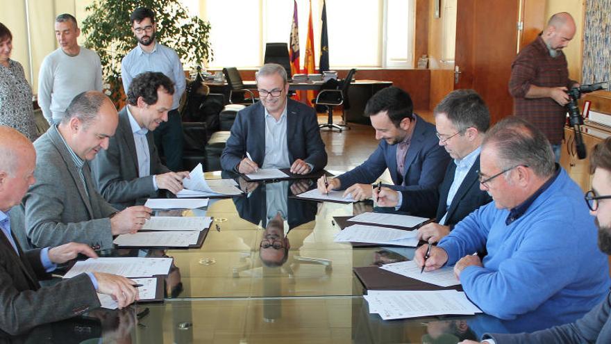 Reunión mantenida esta mañana en el Consell de Ibiza.