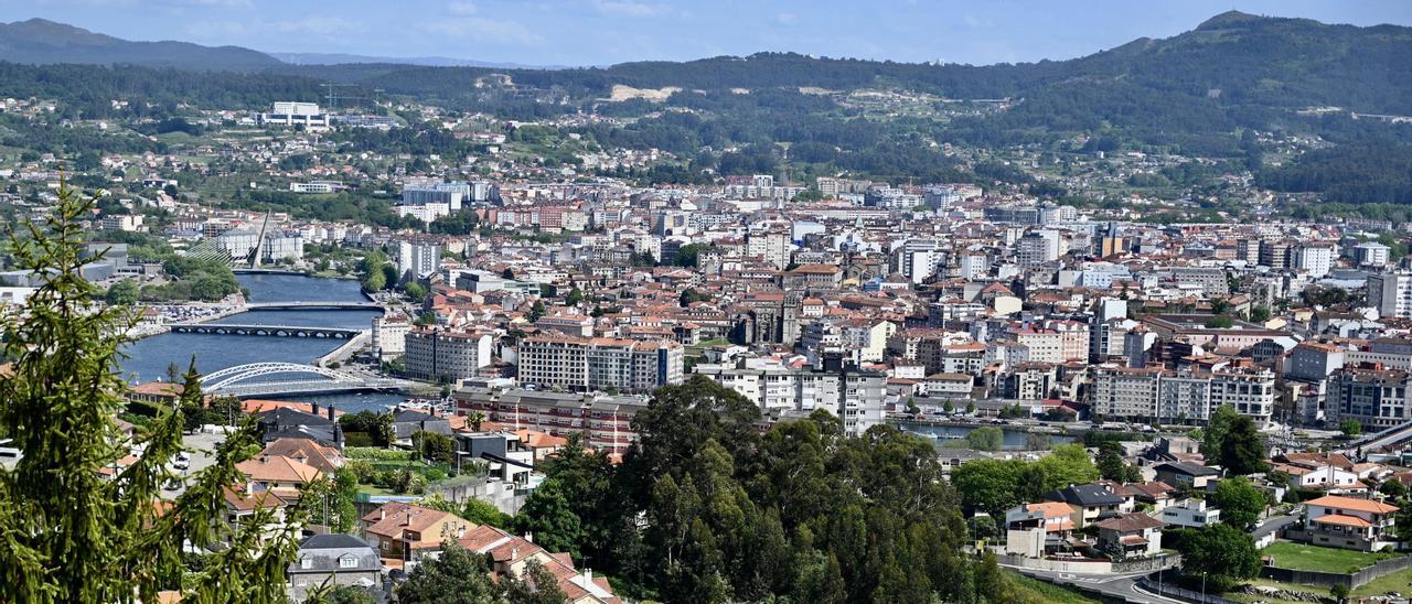 Vista de la ciudad de Pontevedra.