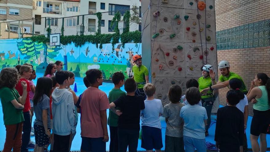 La escalada entra en el cole